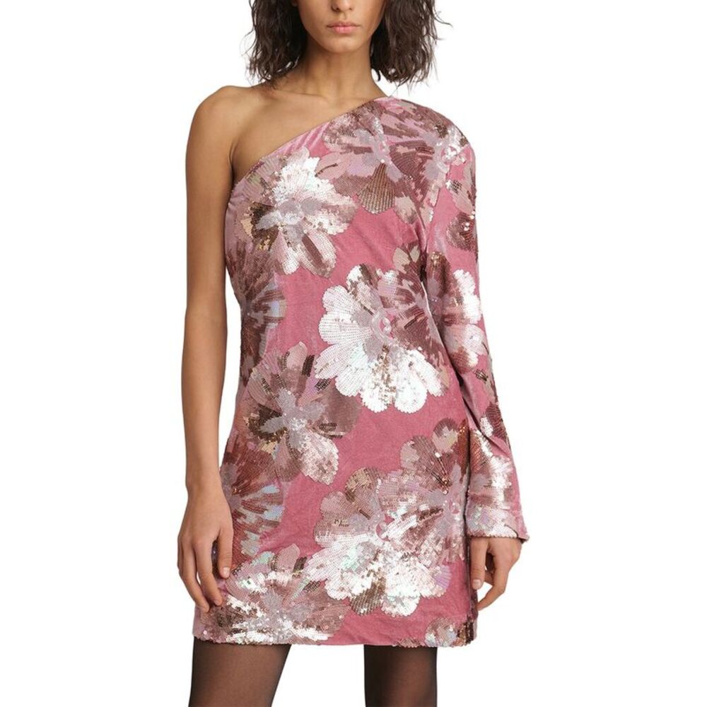 Sabina Musayev Womens  Juliette Mini Dress, Pink